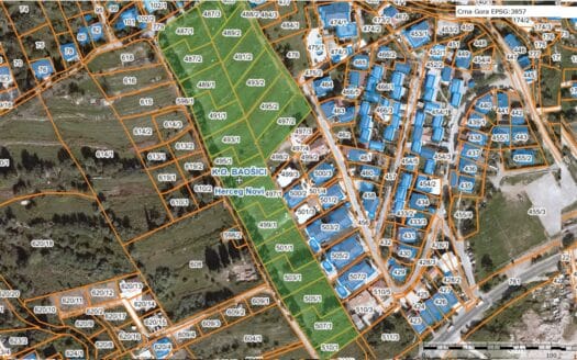 Urbanized land – Baošići, Herceg Novi